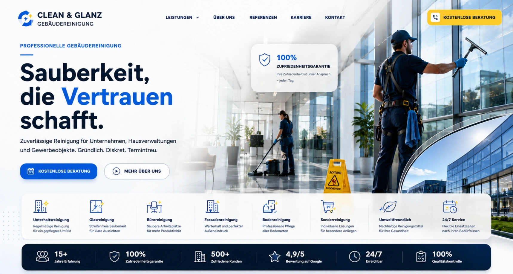 Gebäudereinigung Marketing Google Ads Aufträge