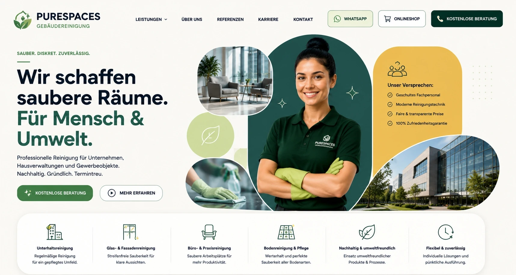 Reinigungsfirma Aufträge finden Website Marketingagentur